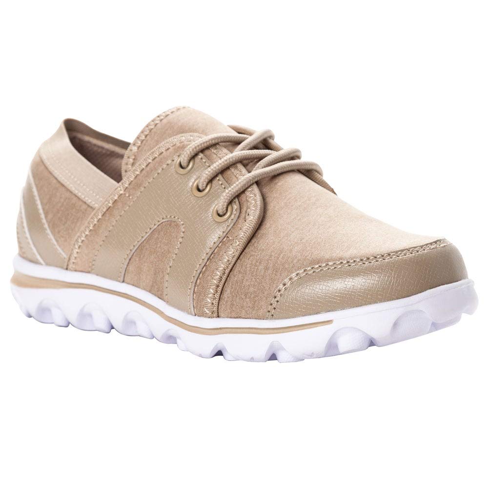Propét Women's Olanna Oxford, Beige, 9.5 Narrow US