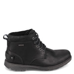 Rockport Men's Rugged Bucks II Chukka Boot, Black Leather/Suede, 12 W US