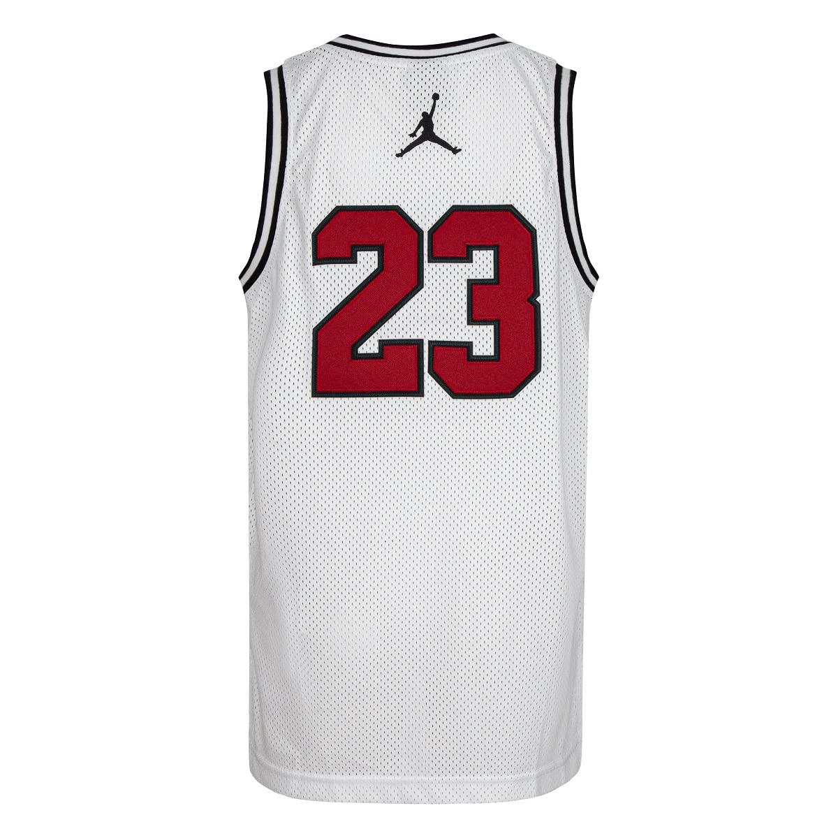 Jordan Boy's 23 Jersey (Big Kids) White SM (8 Big Kid)