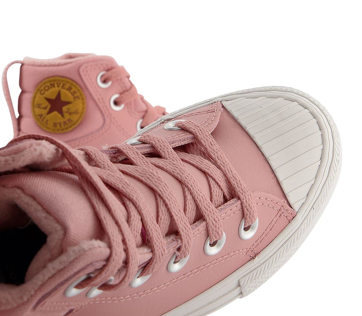 Converse Chuck Taylor All Star Berkshire Boot HI Rust Pink/Pale Putty Leather 2½ US Little Kid