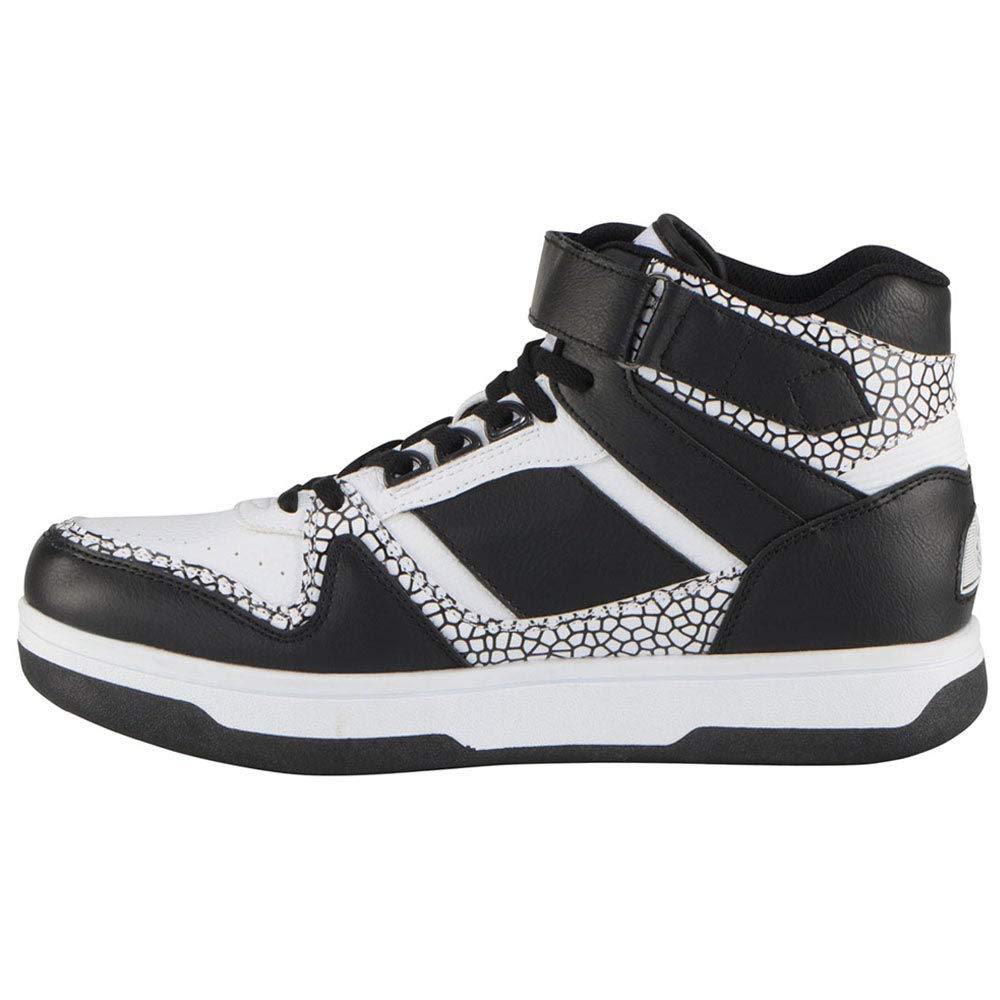 British Knights Men's Kings SL Deluxe Classic Hi Top Fashion Sneaker, White/Black 10 M US