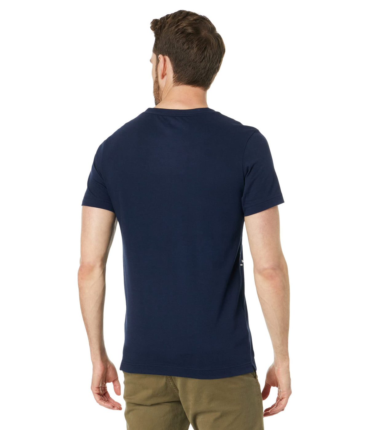Lacoste Regular Fit Graphic Training Tee Navy Blue MD
