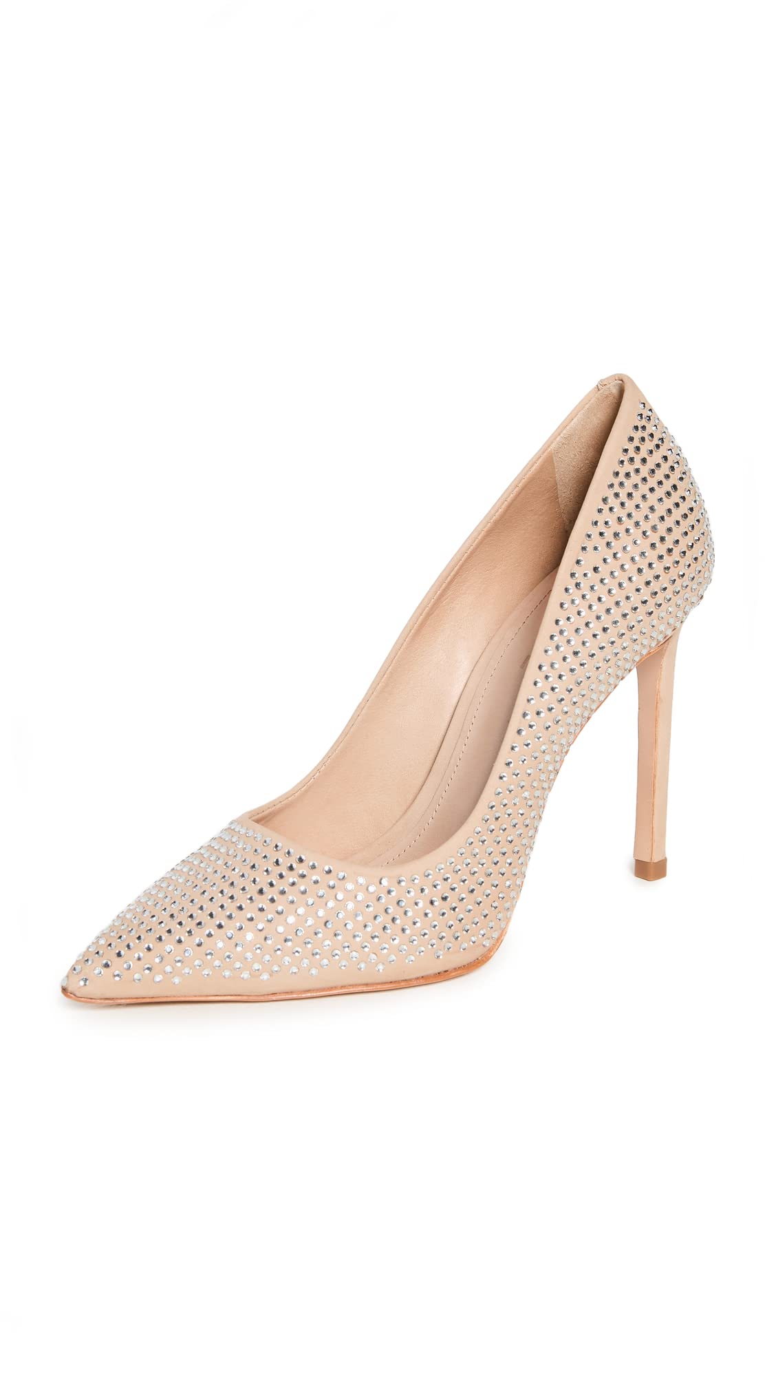 SCHUTZ Women's Sybil Pumps, Light Nude, Tan, Clear, 7.5 Medium US