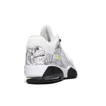 Jordan Girl's Max Aura 3 DIY (Big Kid) White/Black/Hyper Violet/University Blue 5 Big Kid M