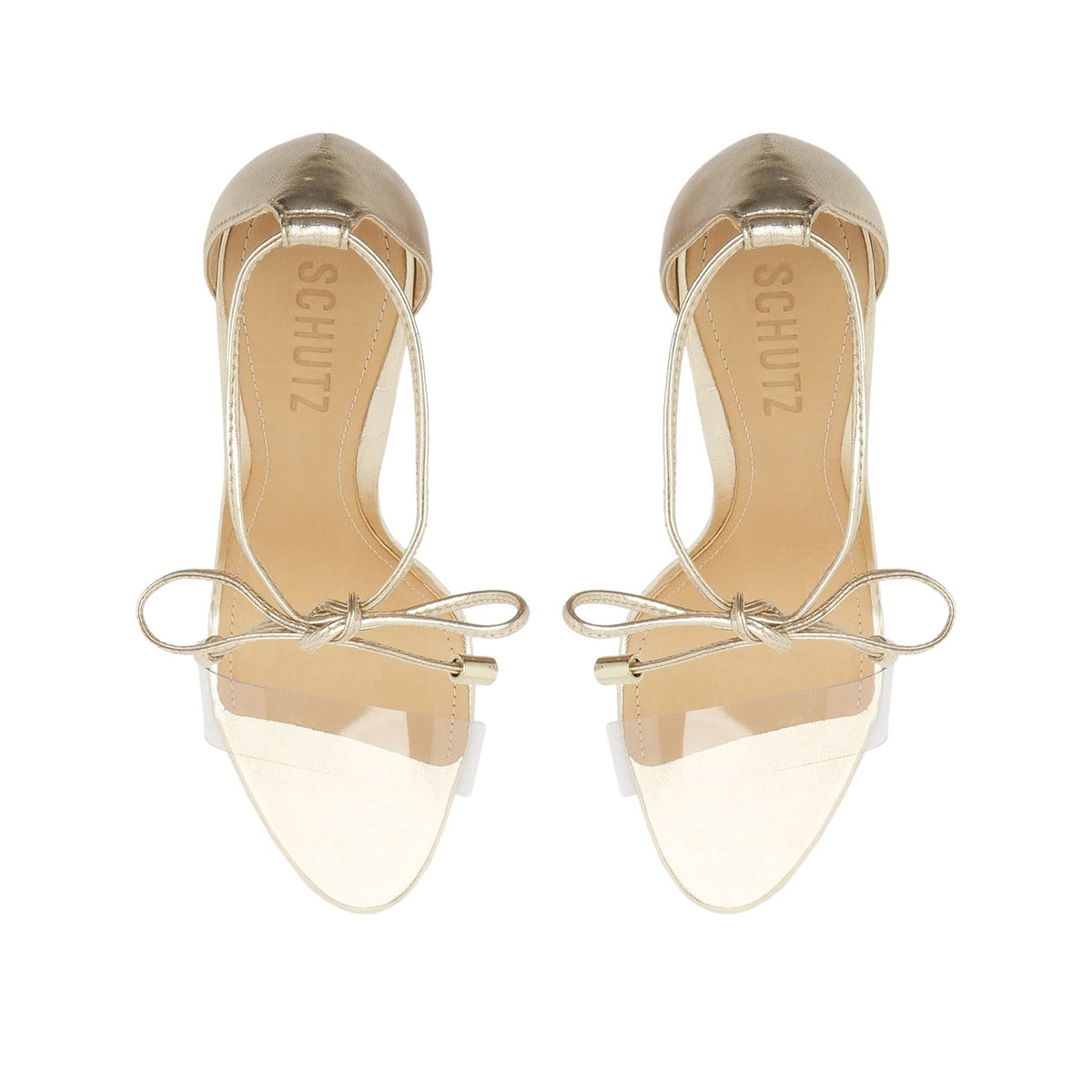 SCHUTZ Women's Josseana Metallic Leather Dress Sandal