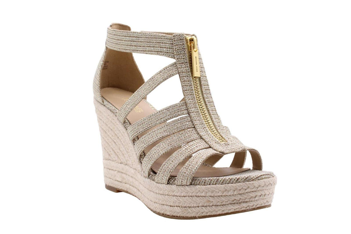 Michael Kors Bradley Wedge Pale Gold 10 M