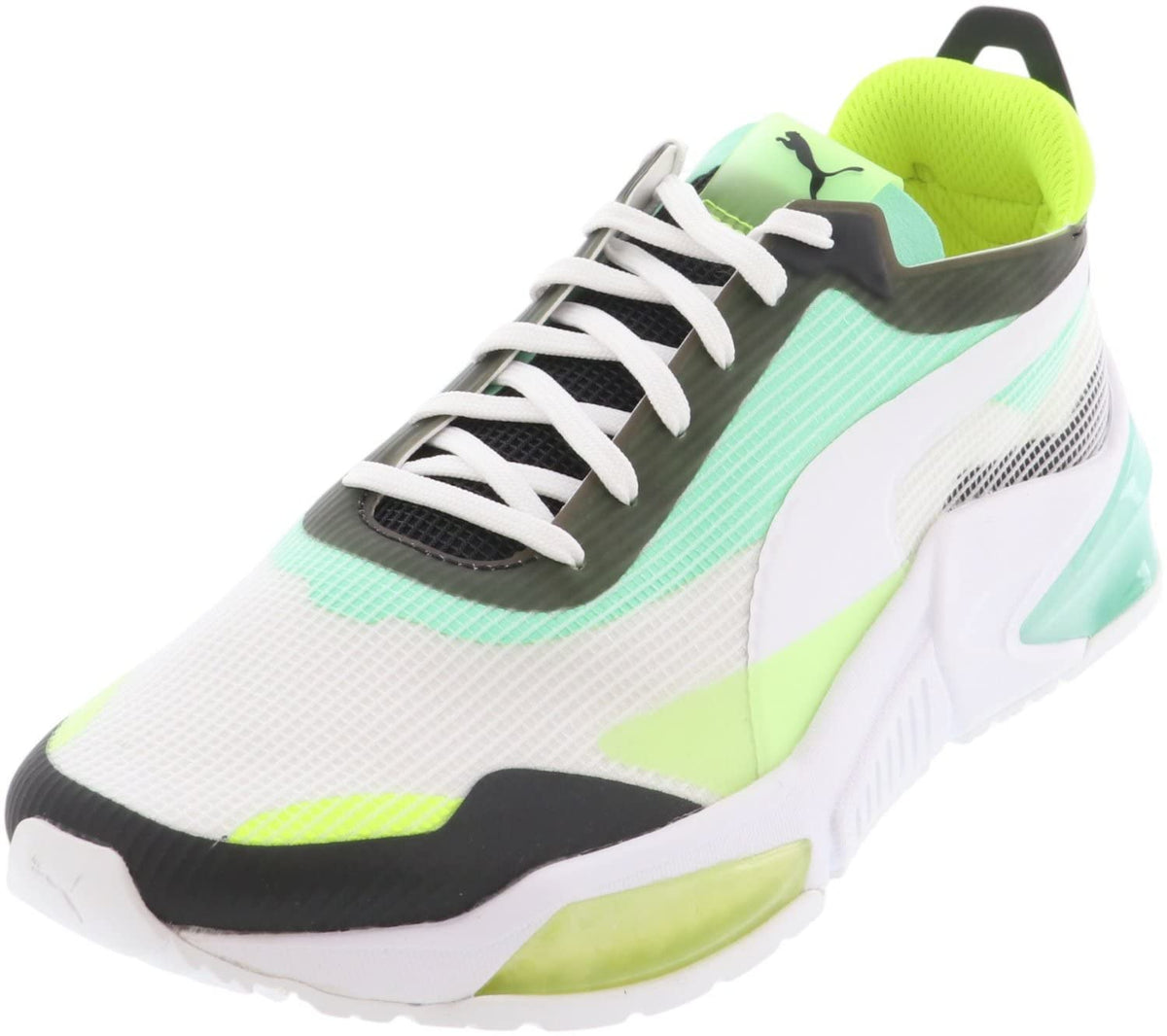 PUMA Lqdcell Optic XI Puma White/Green Glimmer/Yellow Alert 9
