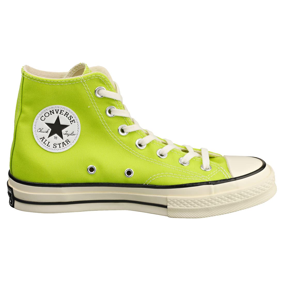 Converse Unisex Chuck Taylor 70 High Top Sneakers (Lime Twist/Egret/Black, 5)