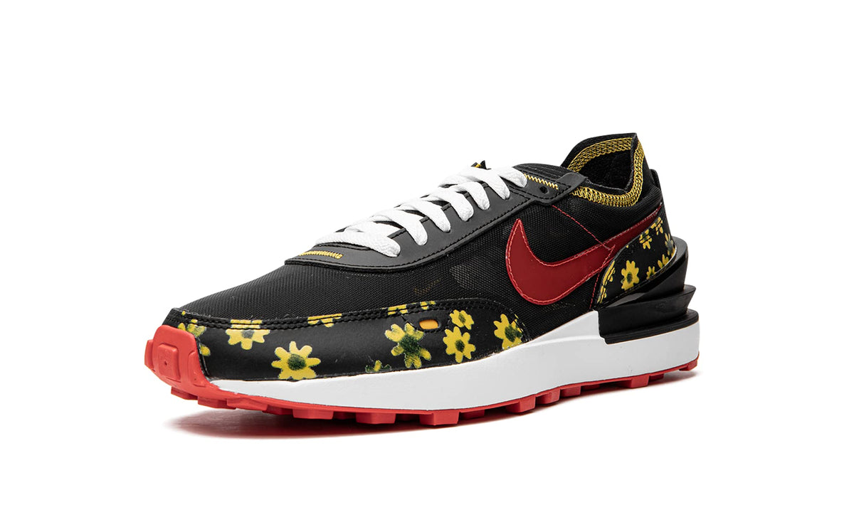 Nike womens Waffle One shoes, Black/Vivid Sulfur/Whilte/Haba, 10.5