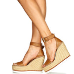See by Chloe Glyn Espadrille Wedge Tan 38 (US Women's 8) M