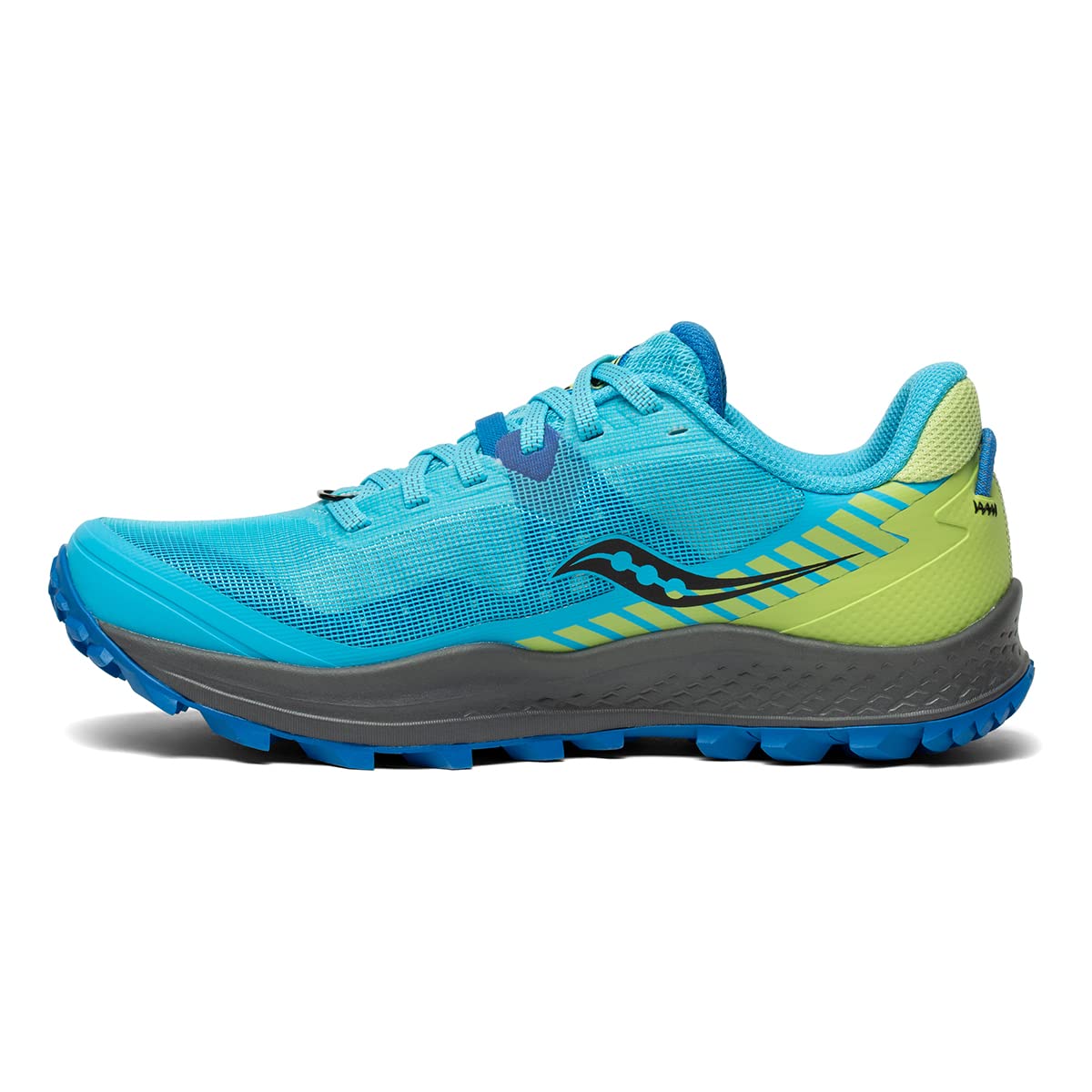 Saucony Women's Peregrine 11 Trail Running Shoe, ROYAL/LIMELIGHT, 10.5