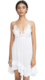 Free People Women's Adella Slip Dress, White, M
