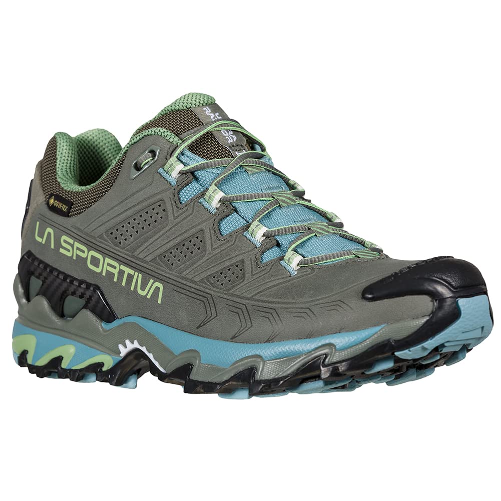 La Sportiva Womens Ultra Raptor II Leather GTX Hiking Shoes, Clay/Mist, 7.5-8