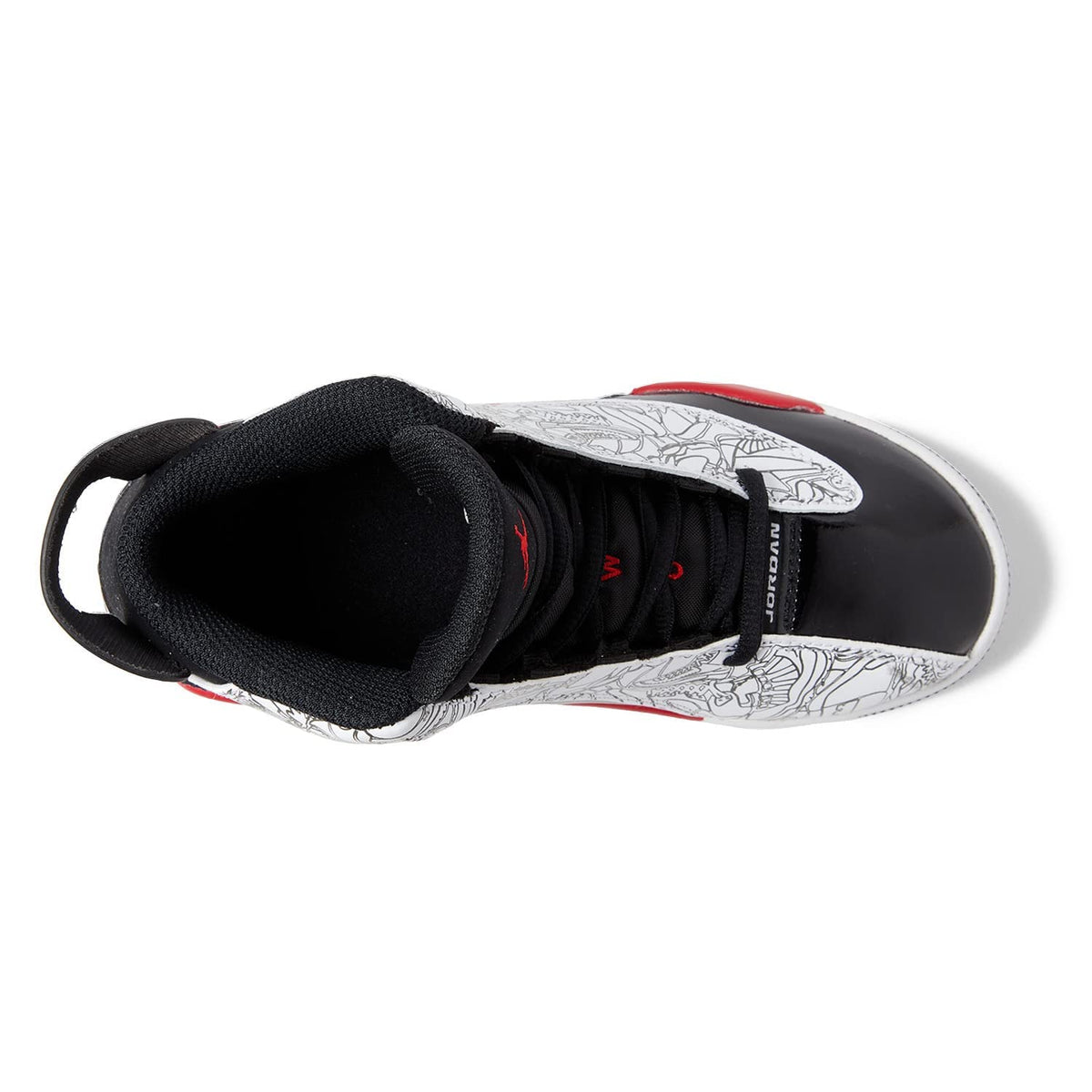 Jordan Boy's Dub Zero (Little Kid) White/Fire Red/Black 12 Little Kid M