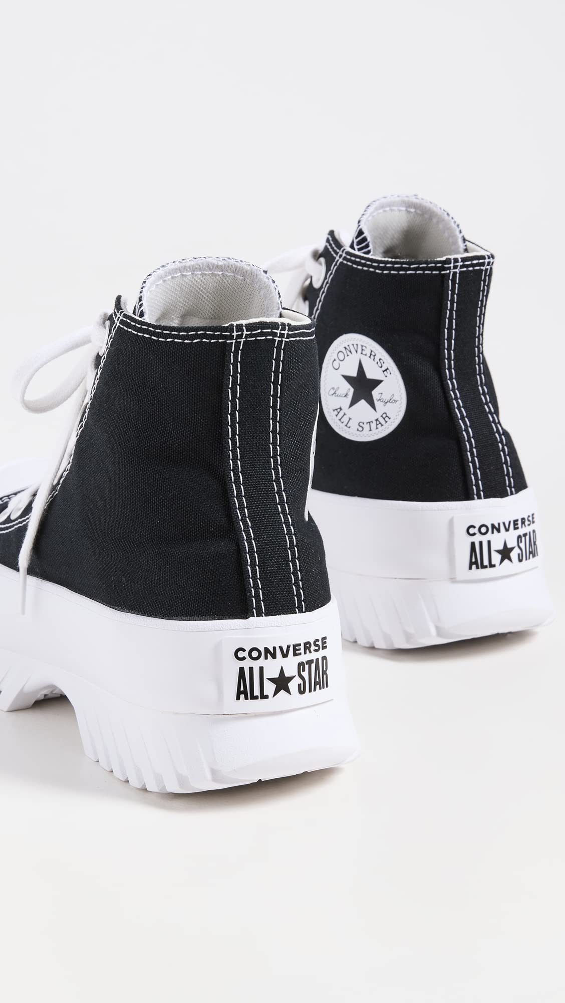 Converse Chuck Taylor All Star Lugged 2.0 Unisex, Black/Egret/White, 6.5 US Women/4.5 US Men