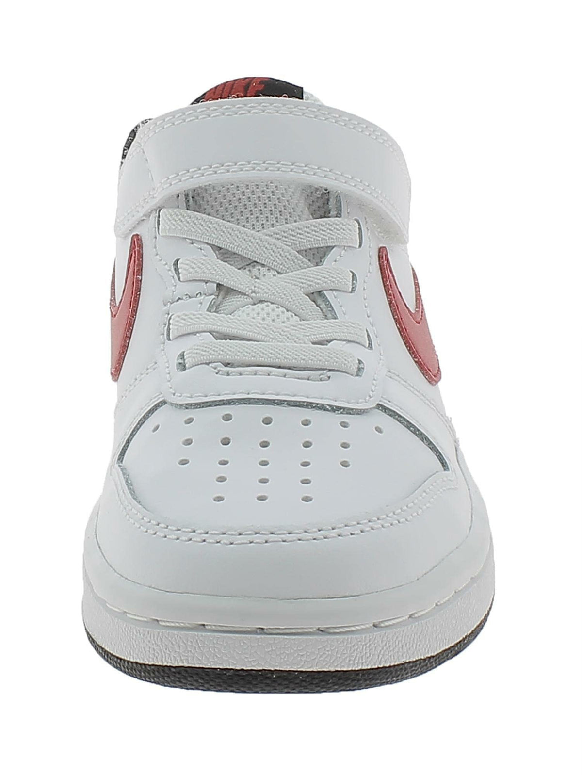 Nike Boy's Court Borough Low 2 (Little Kid) White/University Red/Black 12 Little Kid M