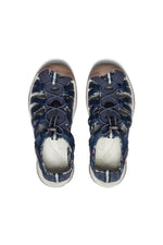 KEEN Women's Whisper Closed Toe Sport Sandals, Navy/Birch, 5