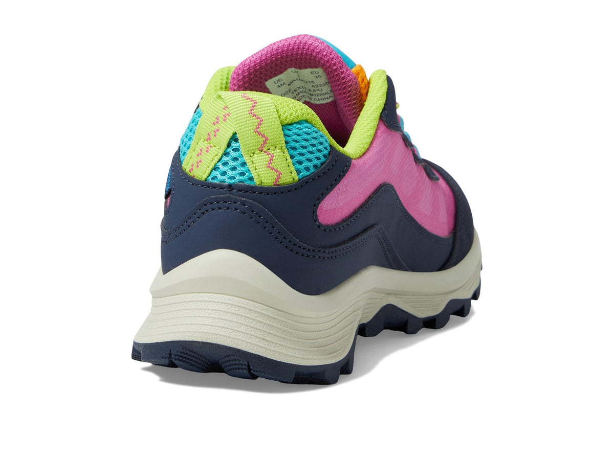 Merrell Moab Speed Low WTRPF Hiking Sneaker, Navy/Multi, 5 US Unisex Big Kid