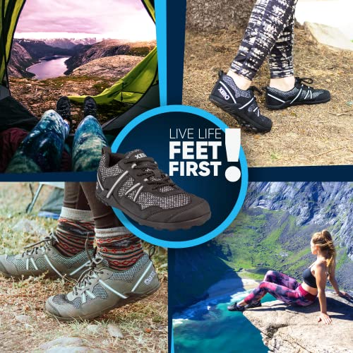 Xero Shoes TerraFlex Trail Running Hiking Shoe - Minimalist Zero-Drop Lightweight Barefoot-Inspired - Men, Black, 14 D(M) US