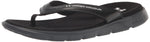 Under Armour Women's Ignite Pro Marbella Graphic Flip Flop Slide Sandal 9 (001) Black/Black/White