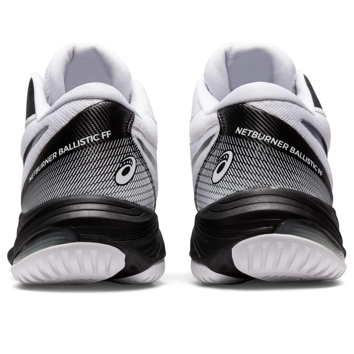 ASICS Men's Netburner Ballistic FlyteFoam Mid Top 3 Volleyball Shoes, 7, White/Black