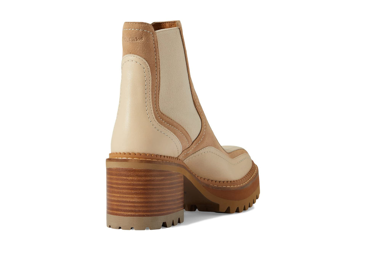 See by Chloe Dayna Ankle Bootie Beige EU 39 (US Women's 9) M