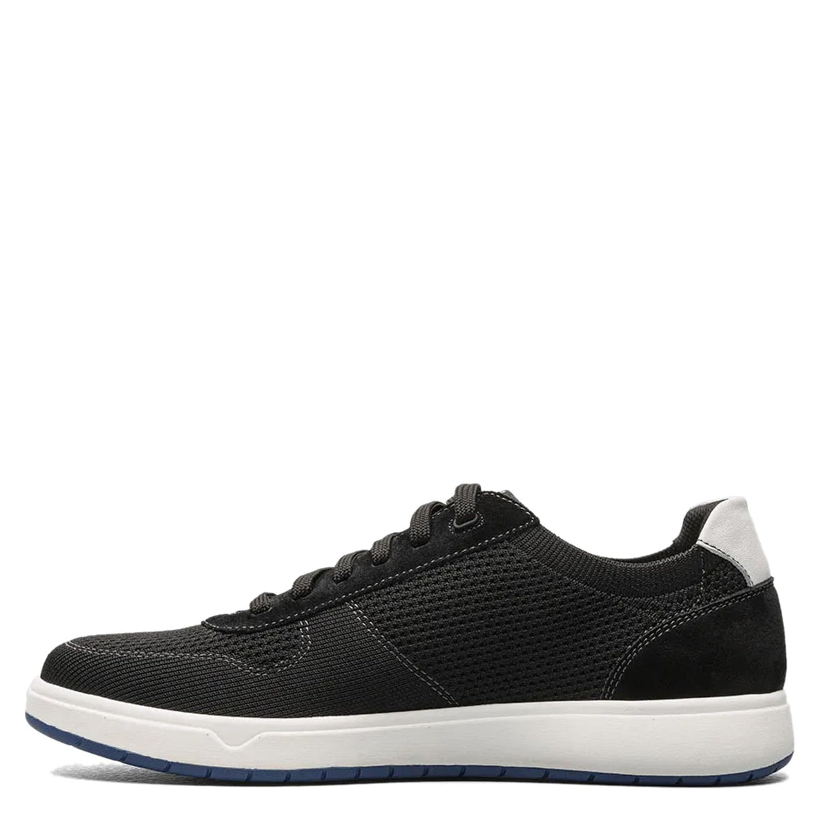 Florsheim Heist Knit 6-Eye Lace-Up Sneaker Black Knit/White Sole 9 W (3E)