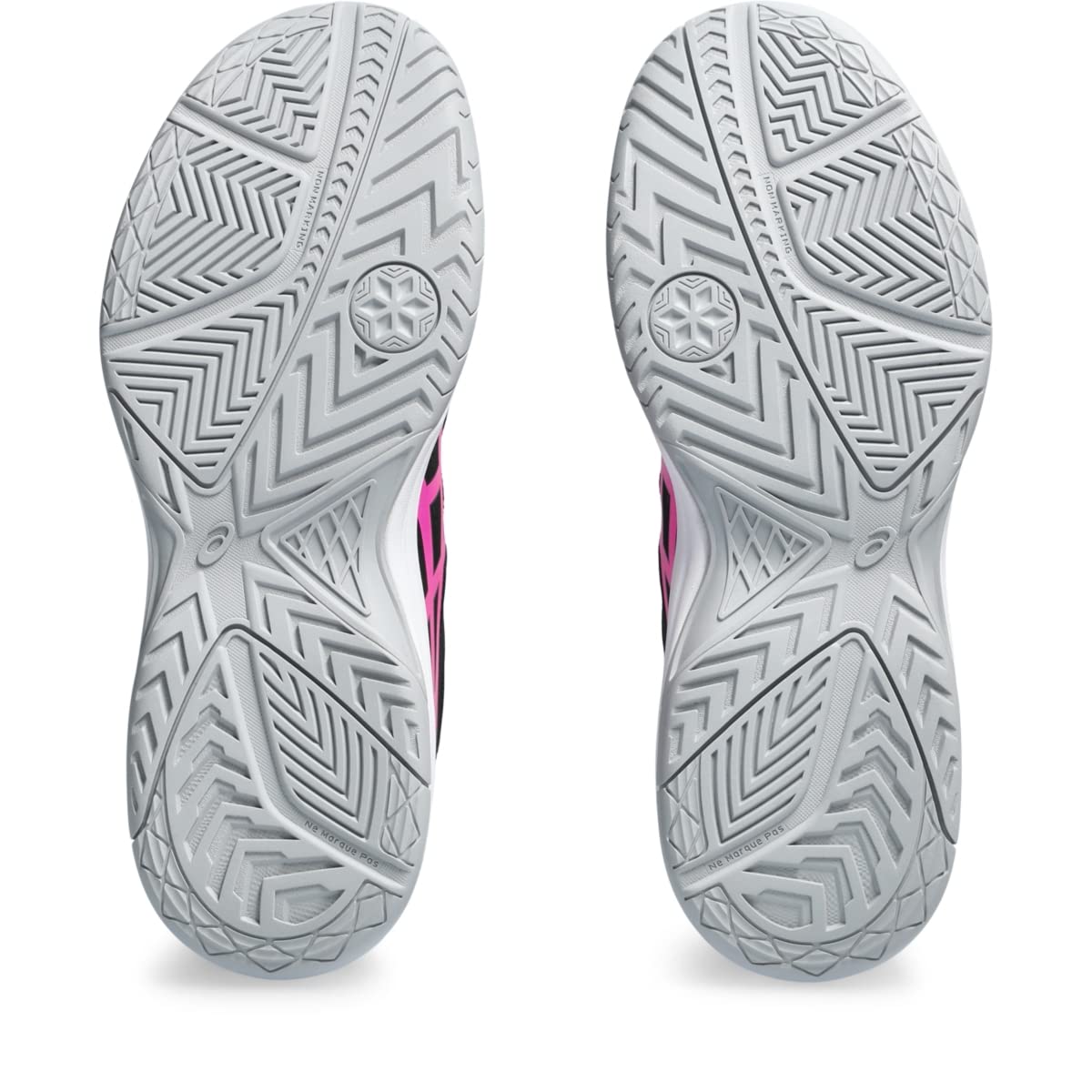 ASICS Women's Upcourt 5 Volleyball Shoes, 6, Black/HOT Pink