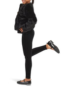 SPANX Girl's Girls Velvet Leggings (Little Kids/Big Kids) Black (Velvet) LG (10-12 Big Kid)