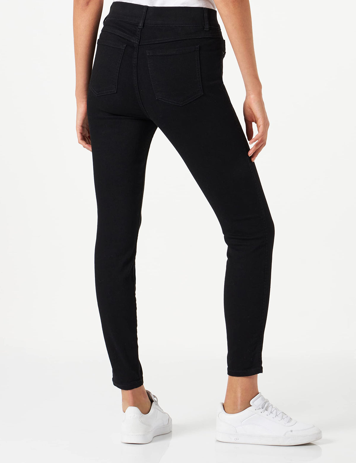 Ankle Skinny Jeans, Clean Black