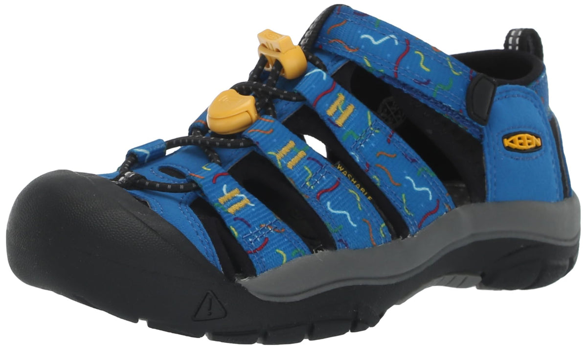 KEEN Newport H2 Closed Toe Water Sandals, Austern/Black, 11 US Unisex Little Kid