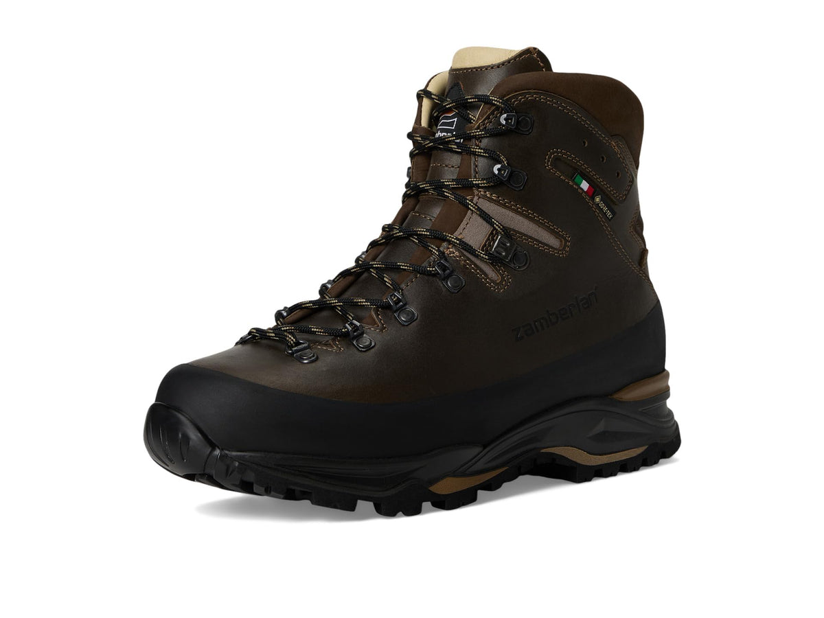Zamberlan Men's Guide Max GTX RR Backpacking Boot, Dark Brown, 12