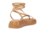 Free People Women's Winnie Wrap Flatform Sandal, Natural, 8
