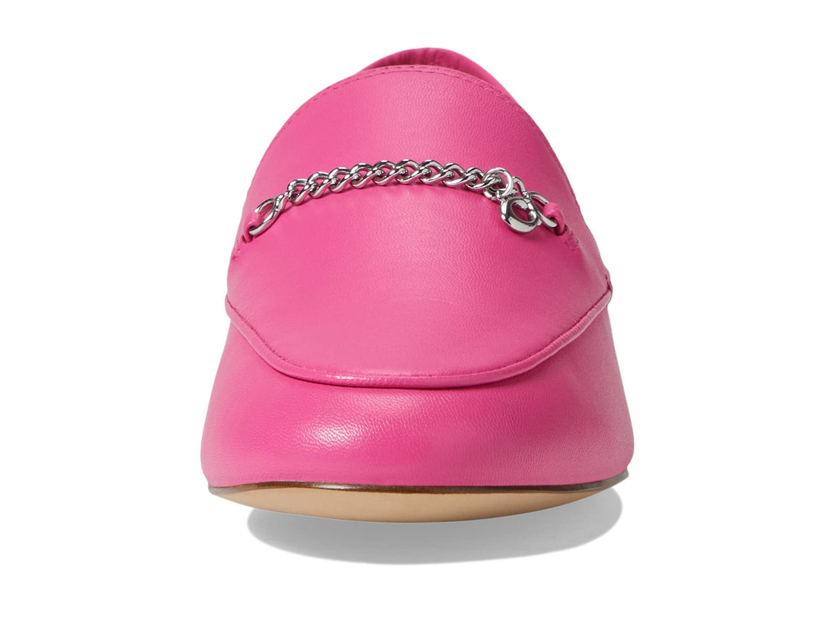 Coach Hanna Leather Loafer Bright Fuchsia 8.5 B (M)