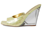 Stuart Weitzman Tia 100 Lucite Wedge Ice 9.5 B
