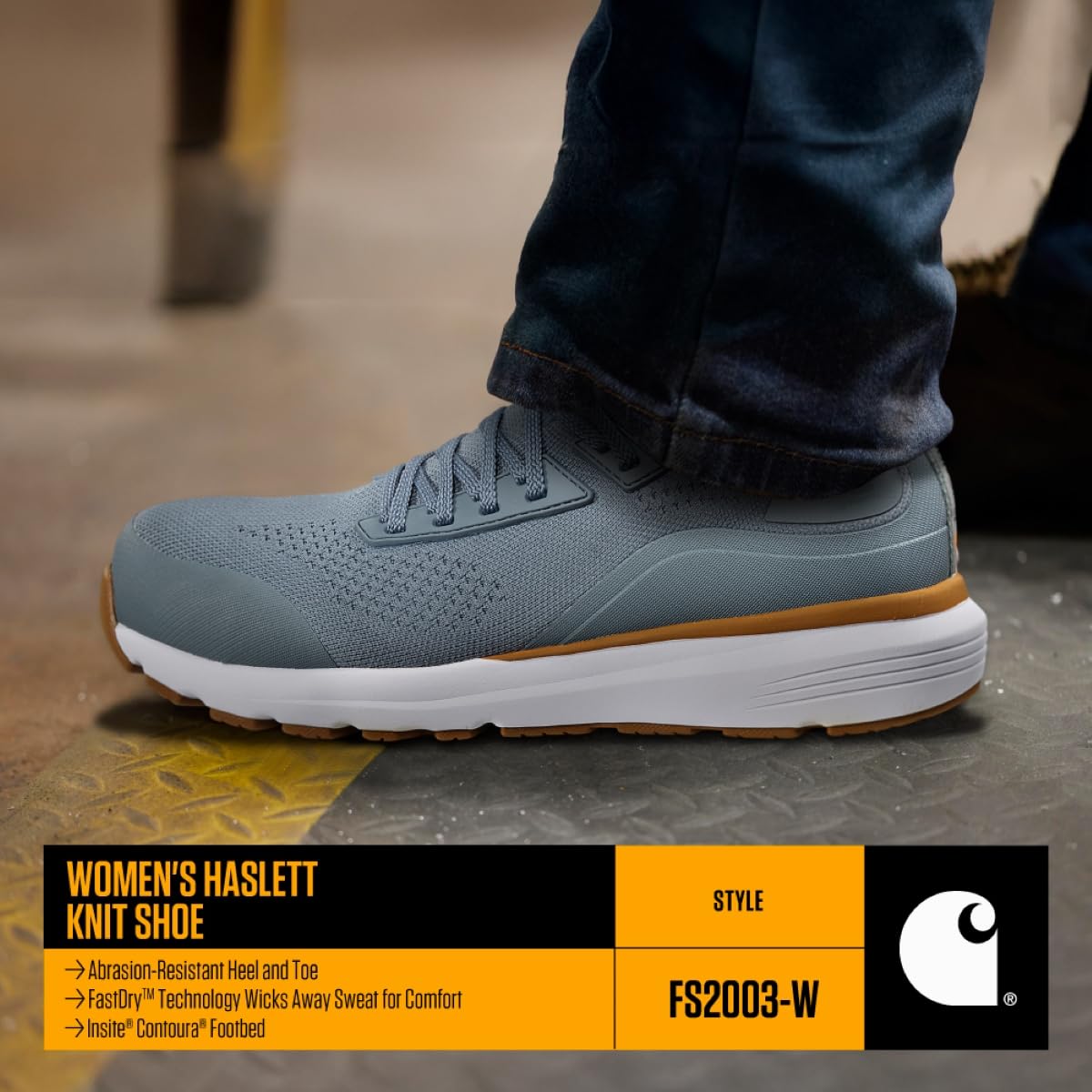 Carhartt Women's Haslett 3-inch Sd Soft Toe Work Sneaker 8 Blue