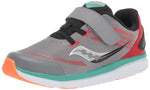 Saucony Kinvara 12 JR Running Shoe, Grey/Orange, 4.5 US Unisex Little Kid