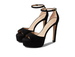 Stuart Weitzman Disco Platform Sandal Black 7 B