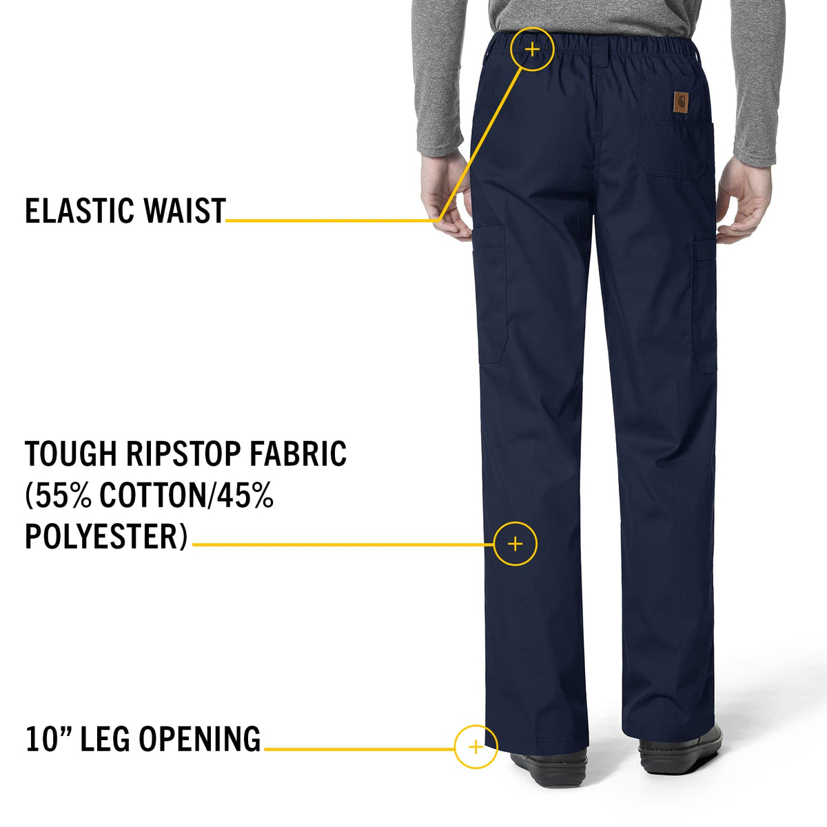 Carhartt Ripstop: Men’s Boot Cut Cargo Pant — Navy, 2X