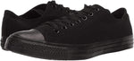Converse Chuck Taylor All Star Low Top, Black Monochrome, 10 Women/8 Men