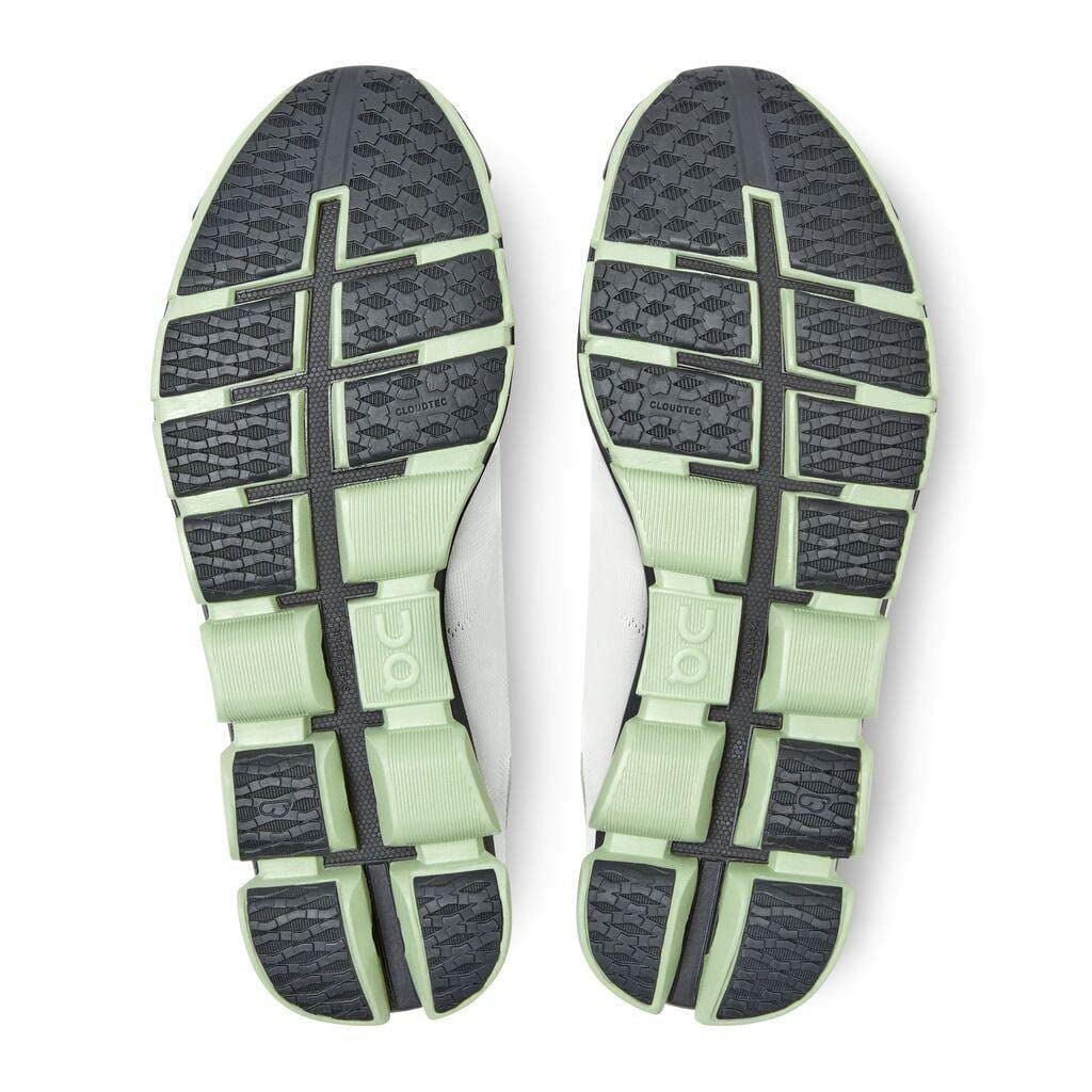 ON Men CLOUDFLASH 2 Sneakers, White/Black/Green Size 11.5