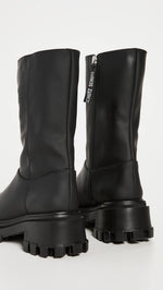 SCHUTZ Women's Juany Boots, Black, 10 Medium US