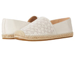 Coach Carley Leather Espadrille Chalk 6 B