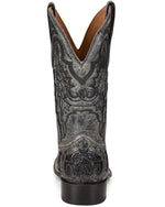 CORRAL Men's Exotic Alligator Inlay Western Boot Broad Square Toe Black 8.5 D