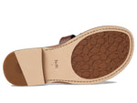 Coach ISSA Leather Sandal Walnut 5 B (M)