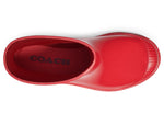 Coach Millie Rubber Rain Bootie Candy Red 11 B (M)