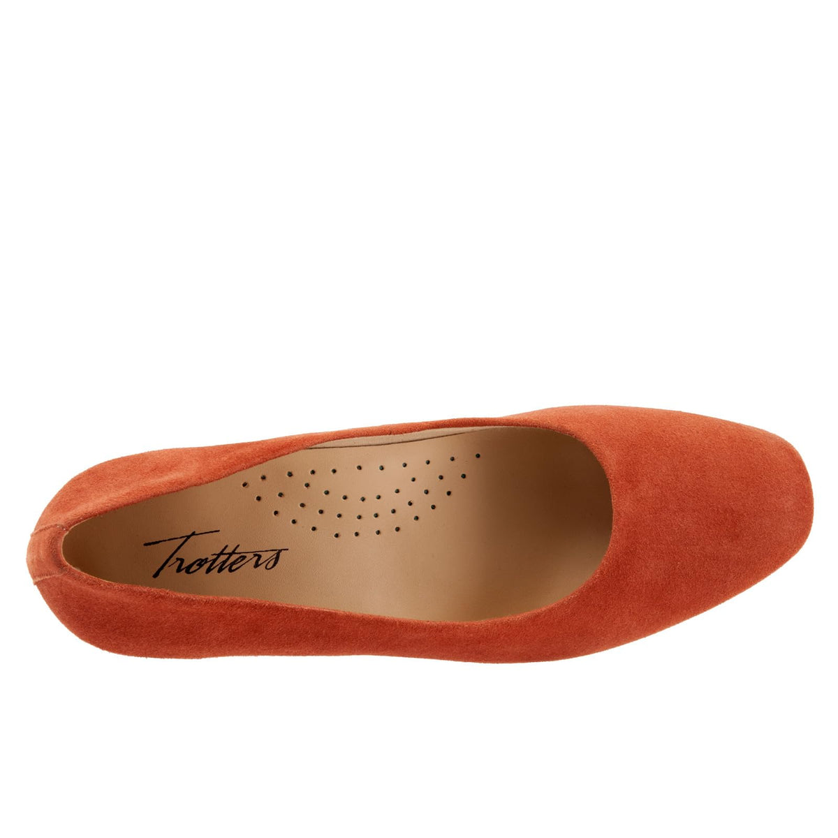 Trotters Women's Daria Pump, Terracotta Suede, 12