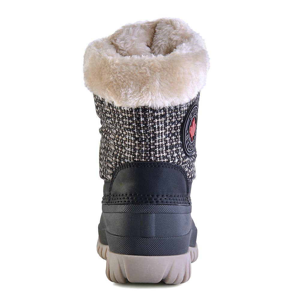 Storm by Cougar Women's Winter and Snow Boots, Black/Brown, 6