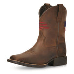 BMVY9 Patriot II Western Boot Distressed Brown 4