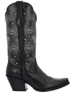 Durango Crush Women’s Black Rosewood Western Boot Size 8(M)